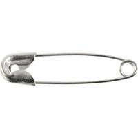 Creativ Company Veiligheidsspelden, l: 22 mm, dikte 0,6 mm, zilver, 100 stuk/ 1 doos