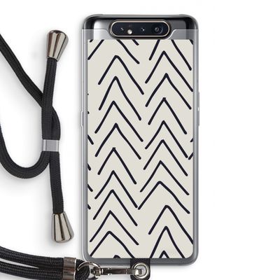 Marrakech Arrows: Samsung Galaxy A80 Transparant Hoesje met koord
