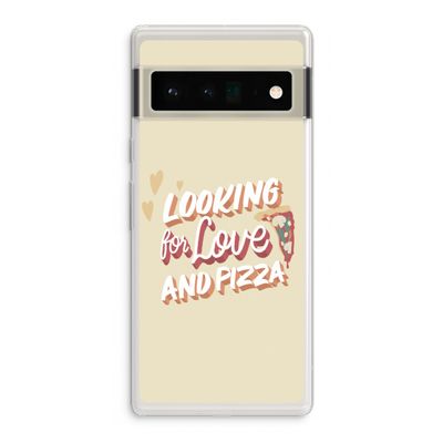 Pizza is the answer: Google Pixel 6 Pro Transparant Hoesje