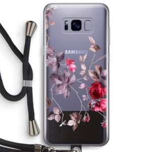 Mooie bloemen: Samsung Galaxy S8 Plus Transparant Hoesje met koord