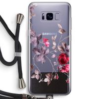 Mooie bloemen: Samsung Galaxy S8 Plus Transparant Hoesje met koord