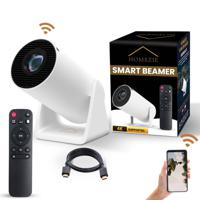 Homezie Beamer Vernieuwde tripod WiFi, HDMI, Bluetooth 4K support Android 11 Projector - thumbnail