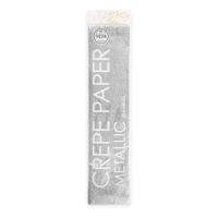 Globos Metallic crepepapier zilver, 50x150cm Globos Metallic crepepapier zilver, 50x150cm
