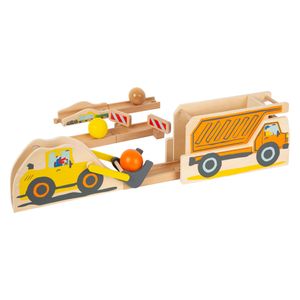 Small Foot houten knikkerbaan junior bouwplaats, 10dlg.
