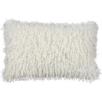 Leen Bakker - Sierkussen Jildou - Of-white - 30x50 Cm - Polyester - Wit