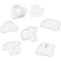 Creativ Company Uitsteekvormen met stempel, transport, afm 3,5-5,5 cm, wit, 6 stuk/ 1 doos Creativ Company Uitsteekvormen met stempel, transport, afm 3,5-5,5 cm, wit, 6 stuk/ 1 doos