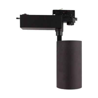 Winkelverlichting &apos;Bert&apos; zwart 3 fase 30W led COB warm wit 3000k