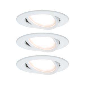 Paulmann 93875 Coin Slim LED-inbouwlamp Set van 3 stuks LED LED vast ingebouwd 18 W Wit (mat)