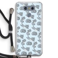 Poezen: LG G6 Transparant Hoesje met koord