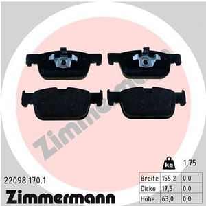 Remblokkenset, schijfrem 220981701