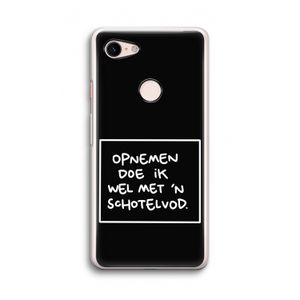 Schotelvod: Google Pixel 3 Transparant Hoesje