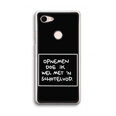 Schotelvod: Google Pixel 3 Transparant Hoesje