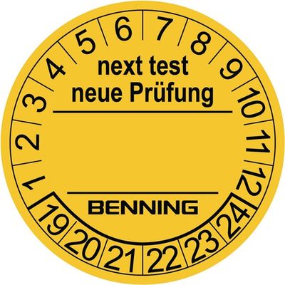 Benning Keuringsticker | d. 30 mm RL | 300 stuks - 756212 756212