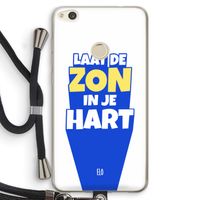 Laat de zon in je hart: Huawei Ascend P8 Lite (2017) Transparant Hoesje met koord