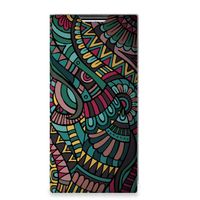 Samsung Galaxy S22 Ultra Hoesje met Magneet Aztec