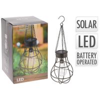 ProGarden ProGarden Solarlamp peertje met 10 LED's metaal - thumbnail