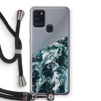 Zee golf: Samsung Galaxy A21s Transparant Hoesje met koord