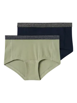 Name it 2-pak meisjes hipster - Organic - Kinder dames onderbroek katoen - Boxershort
