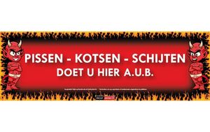 Sticky Devil  Pissen-Kotsen-Schijten doet u hier a.u.b.   -