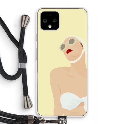 Summer: Pixel 4 Transparant Hoesje met koord