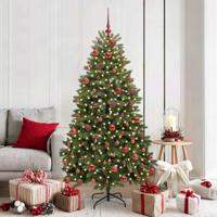 VidaXL Kunstkerstboom met 300 led groen 180 cm pvc en metaal