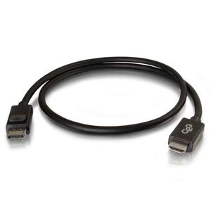 C2G DisplayPort to HDMI Adapter Cable - Videokabel - DisplayPort / HDMI - DisplayPort (M) naar HDMI (M) - 2 m - beschermd - zwart C2G DisplayPort to HDMI Adapter Cable - Videokabel - DisplayPort / HDMI - DisplayPort (M) naar HDMI (M) - 2 m - beschermd - zwart