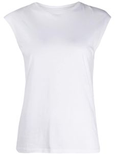 FRAME t-shirt à mancherons - Blanc