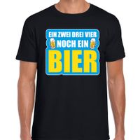 Apres-ski t-shirt wintersport Noch ein bier zwart voor heren