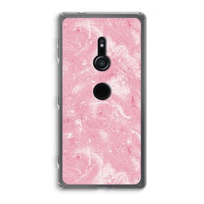 Abstract Painting Pink: Sony Xperia XZ2 Transparant Hoesje