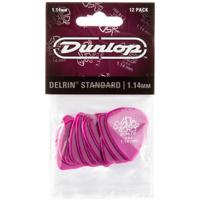 Dunlop 41P114 Delrin 500 Pick 1.14 mm plectrum set 12 stuks - thumbnail