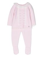 Paz Rodriguez pyjama à col volanté - Rose