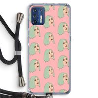 King Kylie: Motorola Moto G9 Plus Transparant Hoesje met koord