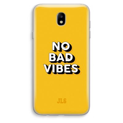No Bad Vibes: Samsung Galaxy J7 (2017) Transparant Hoesje