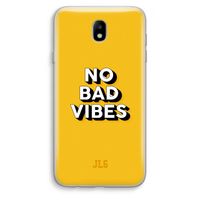 No Bad Vibes: Samsung Galaxy J7 (2017) Transparant Hoesje