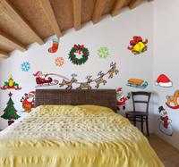 Decoratie sticker kerstmis