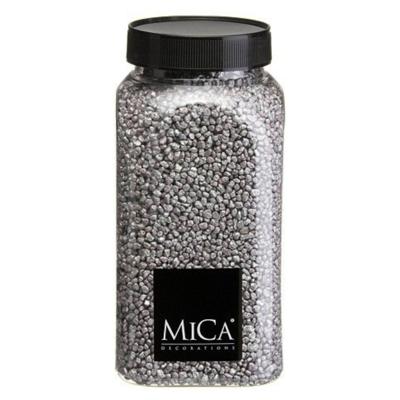 Mica Decorations decoratie stenen/granulaat - 650ml - zilver - hobby steentjes Mica Decorations decoratie stenen/granulaat - 650ml - zilver - hobby steentjes