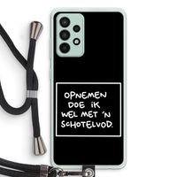 Schotelvod: Samsung Galaxy A52s 5G Transparant Hoesje met koord