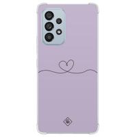 Samsung Galaxy A53 shockproof hoesje - Hart lila