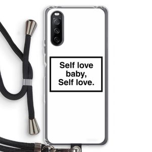 Self love: Sony Sony Xperia 10 III Transparant Hoesje met koord