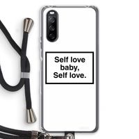 Self love: Sony Sony Xperia 10 III Transparant Hoesje met koord