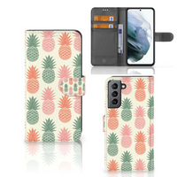 Samsung Galaxy S21 FE Book Cover Ananas