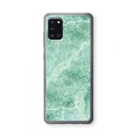 Groen marmer: Samsung Galaxy A31 Transparant Hoesje Groen marmer: Samsung Galaxy A31 Transparant Hoesje
