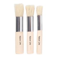 Creativ Company Tamponeerkwasten, l: 10 cm, d 11+14+17 mm, b: 11-17 mm, rond, 3 stuk/ 1 doos