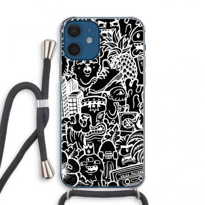Vexx Black Mixtape: iPhone 12 mini Transparant Hoesje met koord