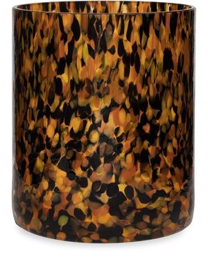 Stories of Italy vase Macchia Leopard (15 cm) - Noir