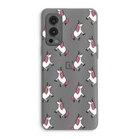 Eenhoorns overal: OnePlus Nord 2 5G Transparant Hoesje