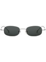 Gucci Eyewear lunettes de soleil rectangulaires à logo gravé - Argent - thumbnail