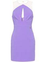 Elisabetta Franchi robe courte à encolure goutte d'eau - Violet