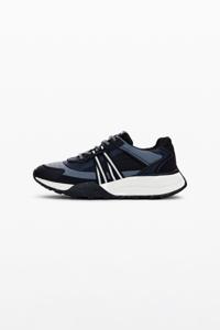 Runner sneakers met patch - BLACK - 40