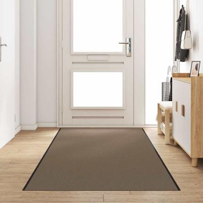 Deurmat Beige en zwart 120 x 400 cm Polypropyleen en vinyl
